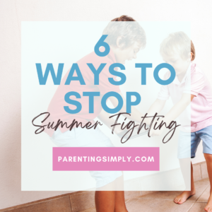 Two siblings playing together tips to stop summer sibling rivalry
