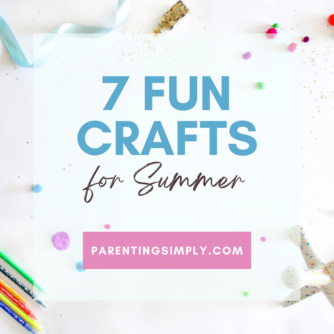 Easy summer crafts for kids using simple household supplies