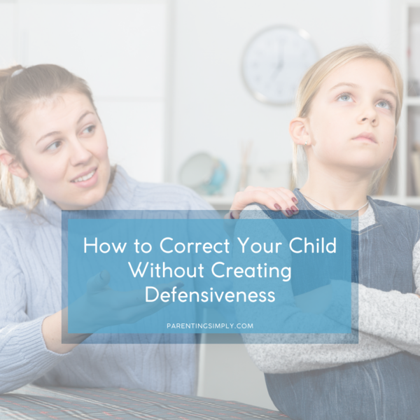 Parent correcting children without criticism during calm conversation
